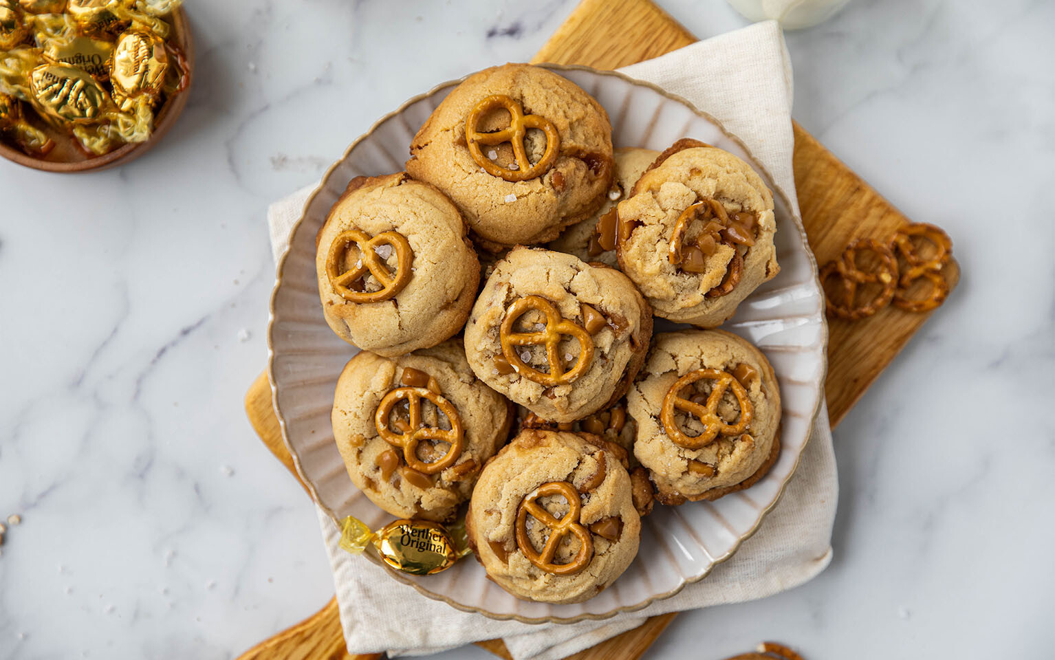 Salted Caramel Pretzel Koekjes
