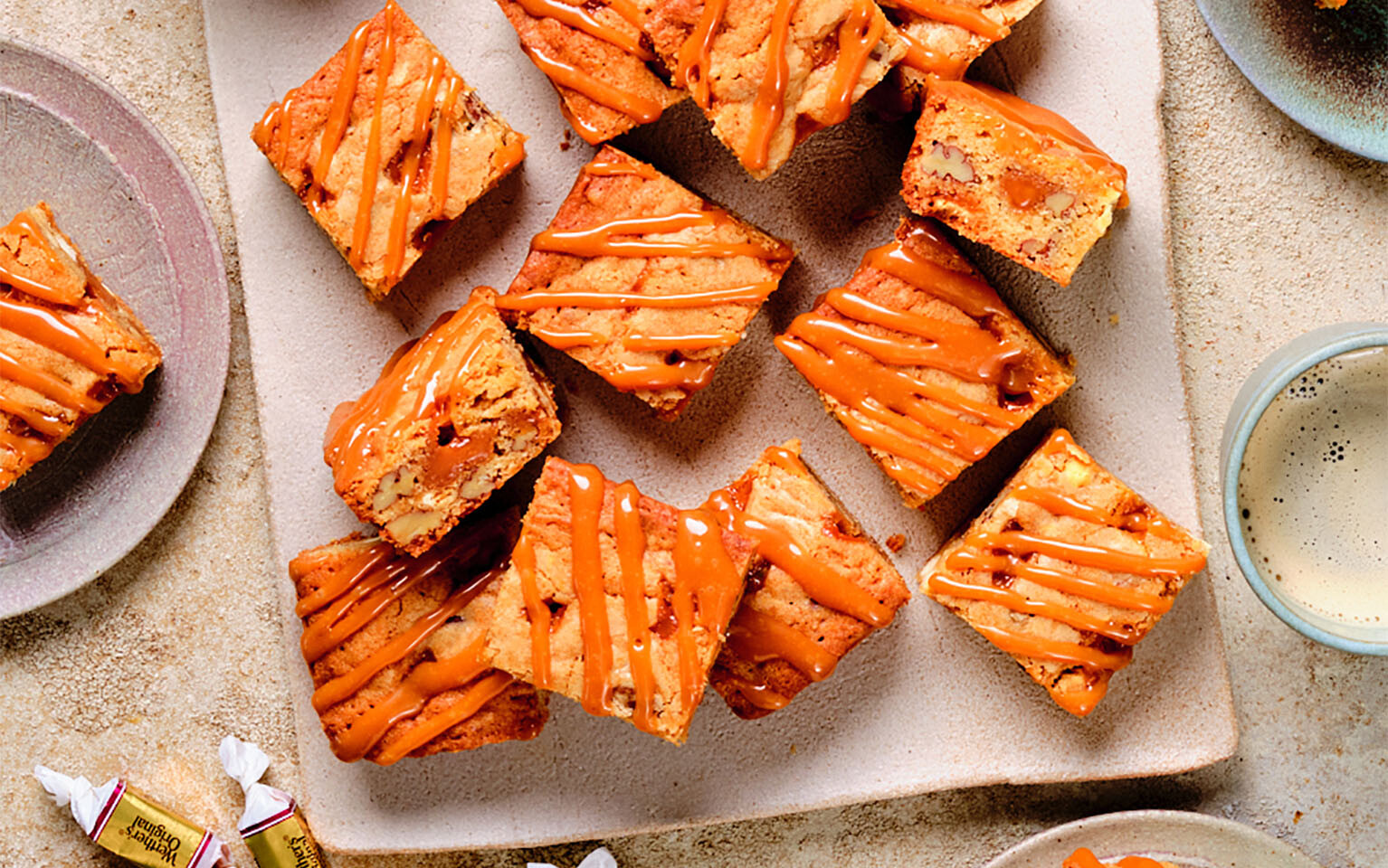 Pecan-Caramel Blondies